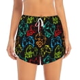 thumbnail image 4 of Lsque Play Game Start Printed Women's Running Shorts with Liner Pockets,Elastic Quick Dry Workout Athletic Gym Yoga Shorts,Womens High Waist Shorts-Large, 4 of 9
