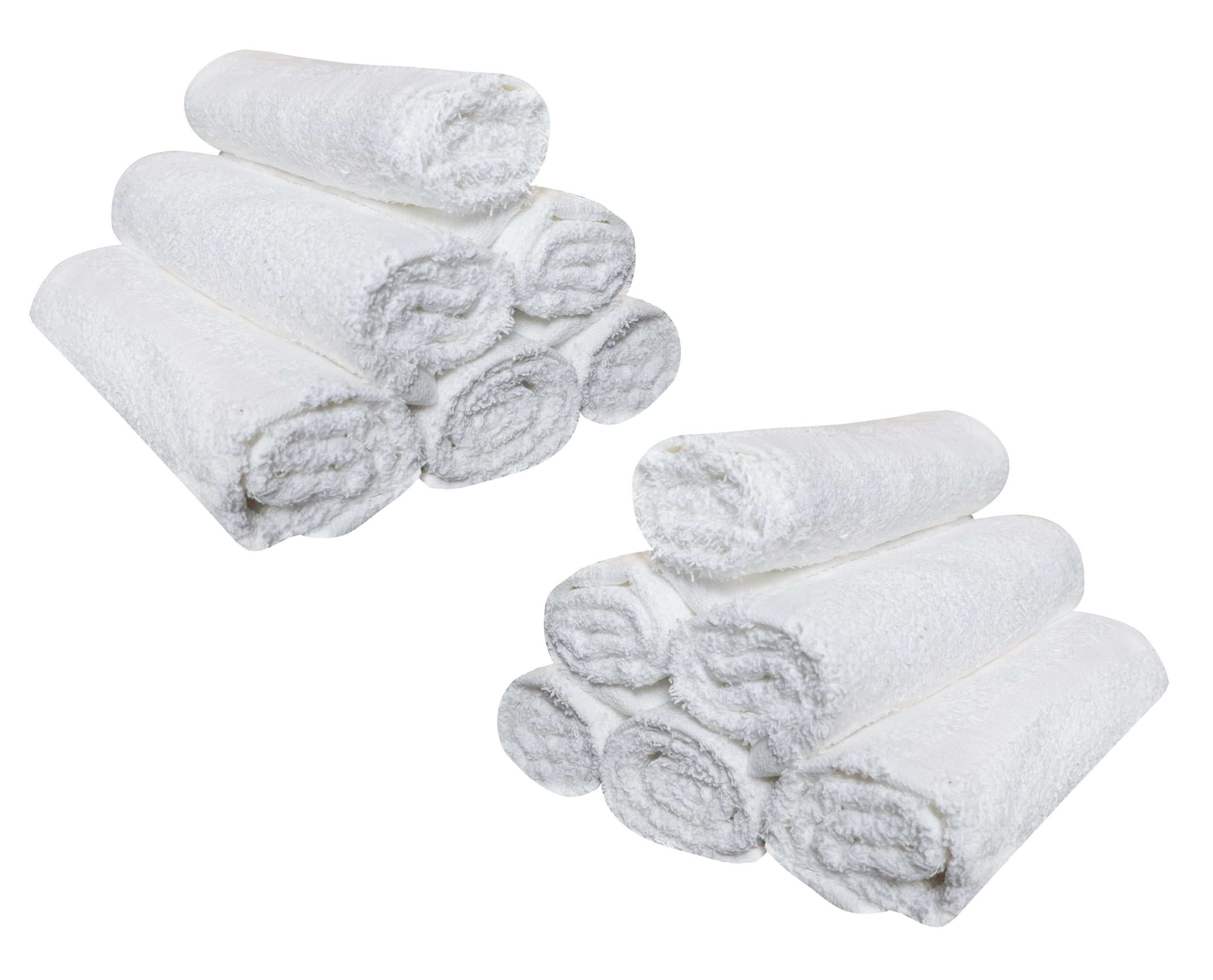 Salon Hand Towel Set White 15x25 Cotton Blend Bulk Pack 12,24,60 Spa Gym  Towels