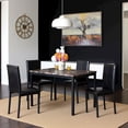 thumbnail image 5 of FurniFact Modern Faux Marble Dining Table – Black Kitchen & Dining Room Tables, 5 of 6