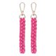 thumbnail image 1 of Llavero de Cuerda [2PCS] - Charm de Bolsa Boho - [Rojo Rosa] Llavero Trenzado, 1 of 6