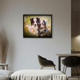 thumbnail image 2 of Nawypu Australian Shepherd Dog Poster Canvas Pictures Wall Art Decor Prints Printing For Living room/Home/Office With Framed, 2 of 4