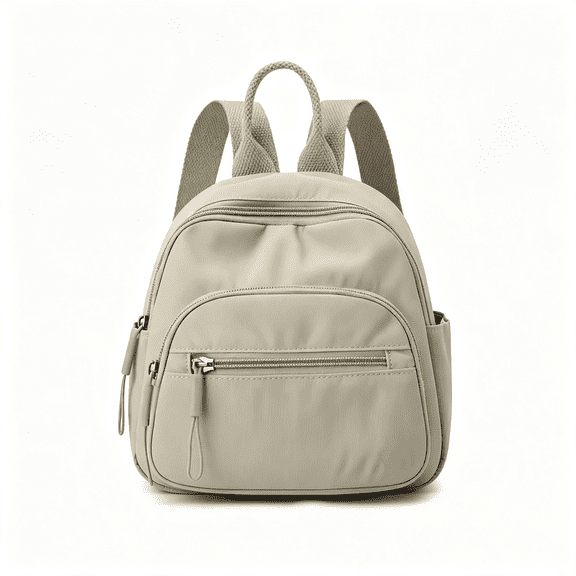 GASTROPOD Mini Backpack for Women,Small Lightweight Travel Backpack Purse,Casual Nylon Daypack,Work Bag,Cute Water-Resistant Bookbag,Small Lightweight Mini Backpack for Women Beige