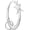 Silver, variant on Y2K Cute Carabiner Cool Belt Loop Clip Starlight Heavy Duty Carabiner Clasp Snap Hook Holder Key Buckle