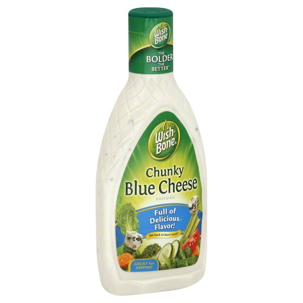 WishBone Chunky Blue Cheese Salad Dressing 16 fl. oz. Bottle