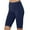 Dark Blue, variant on Wiyuqeen Plus Sized Leggings for Women Casual Solid Color Knee Length Tight Running Pants Skins Friendly Sport Yoga Trousers High Waist Elastic Slacks