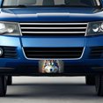 thumbnail image 4 of Alaskan Malamute Dog Abstract Stylized Art Metal Novelty License Plate, 4 of 7
