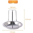 thumbnail image 2 of DEBGFS Chicken Roaster Rack, Chicken Holder Beer Can Chicken Holder Folding Chicken Roaster Rack Beer Can Vertical Roaster Chicken Stand with Drip Pan for Oven Barbecue BBQ Grill Accessories, 2 of 7