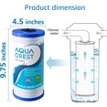 thumbnail image 3 of 3 Pack AQUACREST WHKF-GD25BB Whole House Water Filter, Replacement for 3M Aqua-Pure AP810, AP801, AP811, Whirlpool WHKF-GD25BB, WHKF-DWHBB, 5 Micron, 10" x 4.5", Well & Tap Water Filter, Pack of 3, 3 of 8