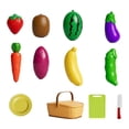 thumbnail image 3 of Cocina de Juguete CUTICAT Juego de Simulación de Alimentos 12 Piezas con Cesta de Almacenamiento, 3 of 8