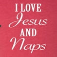 thumbnail image 5 of Wild Bobby I Love Jesus and Naps Inspirational/Christian Women Tri-Blend Racerback Tank Top, Vintage Red, Small, 5 of 5