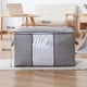 thumbnail image 5 of Bolsa de edredón con cremallera no tejida horizontal y vertical de gran capacidad, bolsa de almacenamiento visual para ropa de hogar, almohadas y edredones, 5 of 6