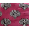 thumbnail image 4 of oneOone Georgette Viscose Fabric Animal Face Block Print Fabric By The Yard 42 Inch Wide, 4 of 4