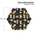 thumbnail image 2 of Yiaed Cute Dogs Corgi Print Leather Coasters for Drinks - Cup Coasters Coffee Table Kitchen Table Bar, Home & Office Gifts Handmade Drink Coasters-Hexagon, 2 of 6