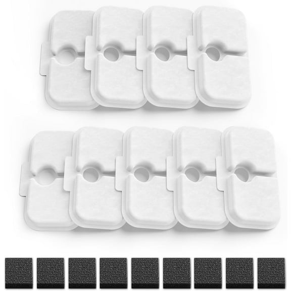 SAMANIJA Replacement Water Filter Cartridges, Cotton, for Cat Water Fountains, Pack of 9