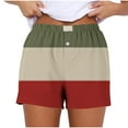 thumbnail image 1 of FNFYFH Clearance Ladies Training Loose Fit Solid Color Summer Sport Shorts Comfortable Gym Shorts，Army Green, 1 of 5