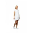 thumbnail image 2 of Women's Ruffle Hem Detailed Short Sleeve Dress, M, White, by Ambesonne, 2 of 3