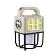 thumbnail image 2 of Luz de camping portátil con carga solar USB, luz LED para exteriores, plegable, resistente al agua, 300 lm, marco de metal.,Wsvlmg, 2 of 9