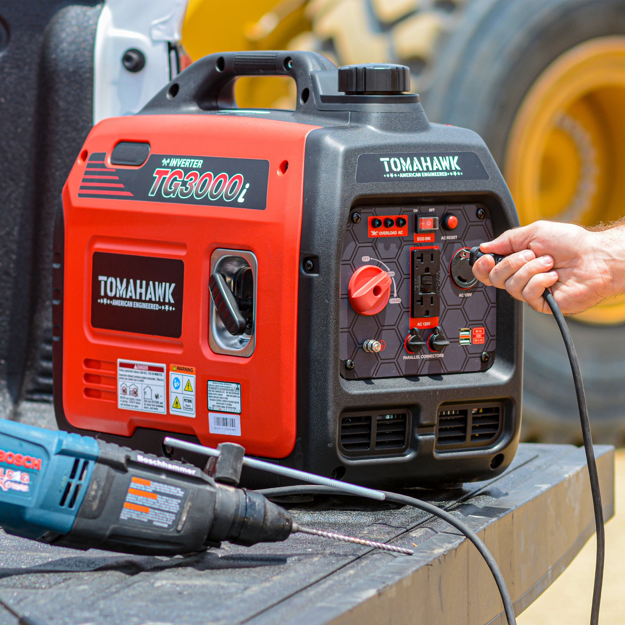 3000 Watt Inverter Generator Super Quiet Portable Gas Power Residential Home Use