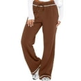 thumbnail image 6 of XuJwPNcy Cargo Sweatpants for Women Fall Outfits High Waisted Workout Pants Casual Baggy Fleece Athletic Jogger, 6 of 7