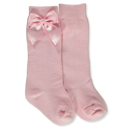 

Piccolo Baby Girls Bow Knee-High Socks - pink 3 - 4