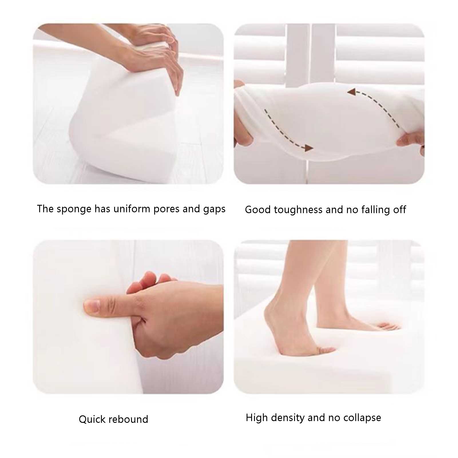 High density replacement foam padding, furniture replacement upholstery foam, chair padding, thick padding, replacement foam padding for mattress extender bed gap filler