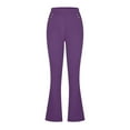 thumbnail image 6 of Fengactive Women's Slim Fit High Waisted Pencil Pants Wide Leg Office Work Pants with Pockets, 6 of 6