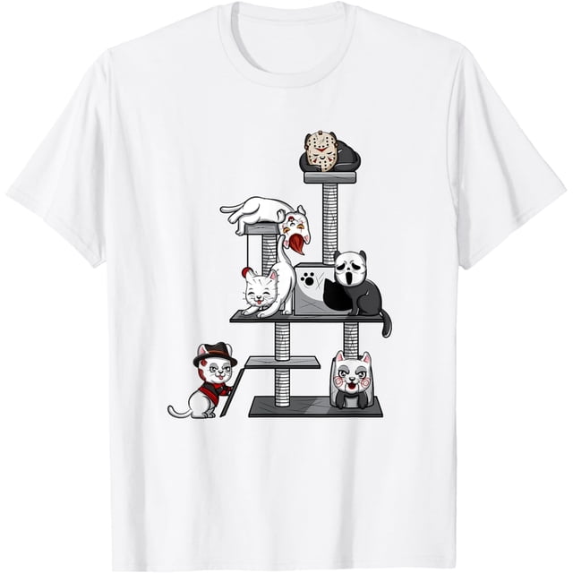 Camiseta divertida de película de terror para hombre y mujer