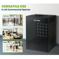 thumbnail image 5 of Alpine Black Commercial Trash Can - Large Perforated 40 Gallon Trash Can Open Top, Heavy Duty Garbage Can for Indoor & Outdoor Use, Perfect for Office, Commercial Bathroom, Hotel, Lobby, and Business, 5 of 7