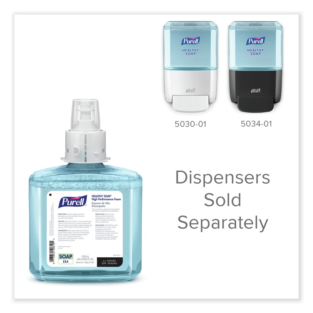PURELL 5085-02 CLEAN RELEASE Technology (CRT) HEALTHY SOAP 1,200 mL High Performance Foam For ES4 Dispensers - Fragrance-Free (2/Carton)