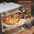 thumbnail image 6 of BIG HORN OUTDOORS 1500℉ Dual Infrared Burner Steak Grill with Pizza Stone, Stainless Steel, 6 of 7