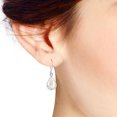 thumbnail image 5 of Simple Elegance Sterling Silver Teardrop White MOP Inlay Dangle Earrings, 5 of 5