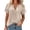 Khaki, variant on Hurxie Womens Summer Tops Spring Short Sleeve V Neck True Classic T Shirt Casual Cute Fashion Beach Vacation Clothes Green,S