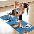 thumbnail image 6 of Cartoon Dog Hot Yoga Mat Towel Non Slip for Hot Yoga - Quick-Drying Yoga Mat Cover with 4 Corner Pockets with Travel Bag - Hot Yoga Towel Non Slip 74"x26", 6 of 6