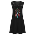 thumbnail image 4 of Vestidos de chaleco de encaje de playa estampados sin mangas casuales de moda de verano para mujer Fridja  hj4041, 4 of 5