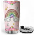 thumbnail image 3 of You Are My Rainbow Tumbler Lesbian Gay Couple Gifts Jewelry Rainbow Design Insulated Stainless Steel Travel Cup 20oz LGBT Coffee Mug LGBTQ Pride Gift For Boyfriend Girlfriend, 3 of 6