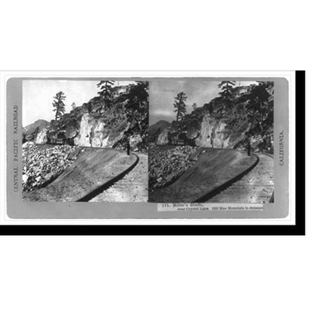 Historic Print, Millers Bluffs near Crystal Lake. Old Man Mountain in distance, 16" x 20"
