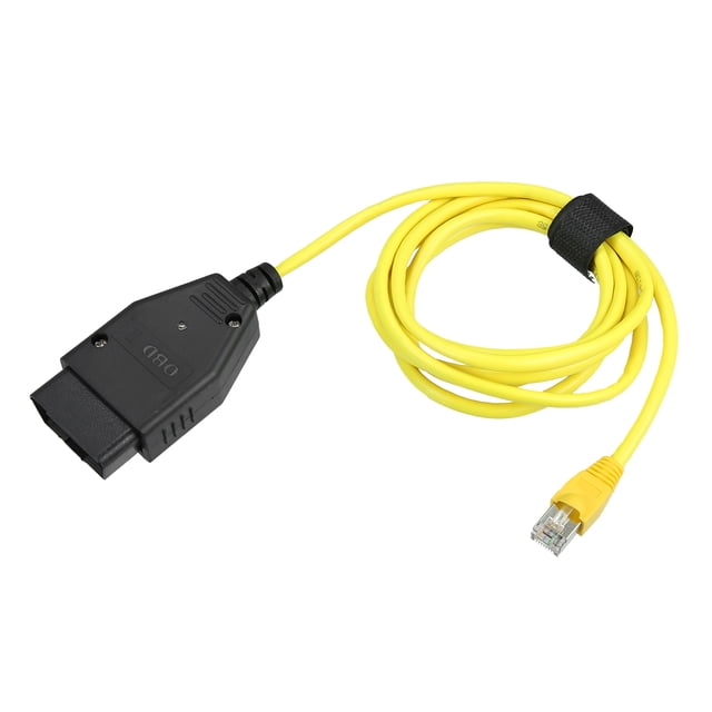 Unique Bargains 1 Set Enet OBD2 Câble Ethernet RJ45 Connecteur Ethernet Outils vers Câble Interface OBDII