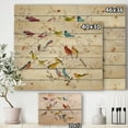 thumbnail image 3 of Designart 'Multi-Color Bird on Tree' Modern Farmhouse Print on Natural Pine Wood, 3 of 3