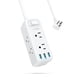 thumbnail image 2 of Anker Power Strip Protector contra sobretensiones con USB, cable de extensión de 6 pies, enchufe plano, tira de alimentación 332 con 6 tomacorrientes y 3 puertos USB, estación de carga, compacto para, 2 of 2