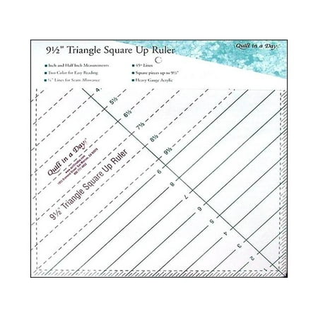 Quilt In A Day Ruler Triangle Square Up 9.5