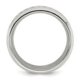 thumbnail image 3 of Auriga Fine Jewelry Stainless Steel Polished with CZ 8mm Men's Band Size 7, 3 of 8