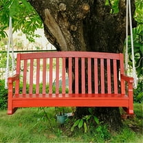 Two Seater Swing - Outdoor Patio Furniture - Rustic Brown Finish - 45" L x 23" W x 36" H