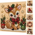 thumbnail image 4 of Pearl Kit, Christmas Wooden House Pearl Painting Kit with Frame, 3D Pearl Diamond Art Craft for Adults & Beginners, DIY Diamond Art Kits with Frame, Christmas Wall Art Decor Gift, 7.87in, 4 of 8