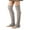 Gray, variant on Besolor Thigh High Leg Warmers for Women Winter Warm Cable Knitted over the Knee Long Socks 80s Party