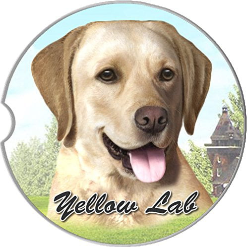 Details about   Labrador Black Dog Absorbent Car Coaster Stoneware 2.5" Diameter by E&S Pets 