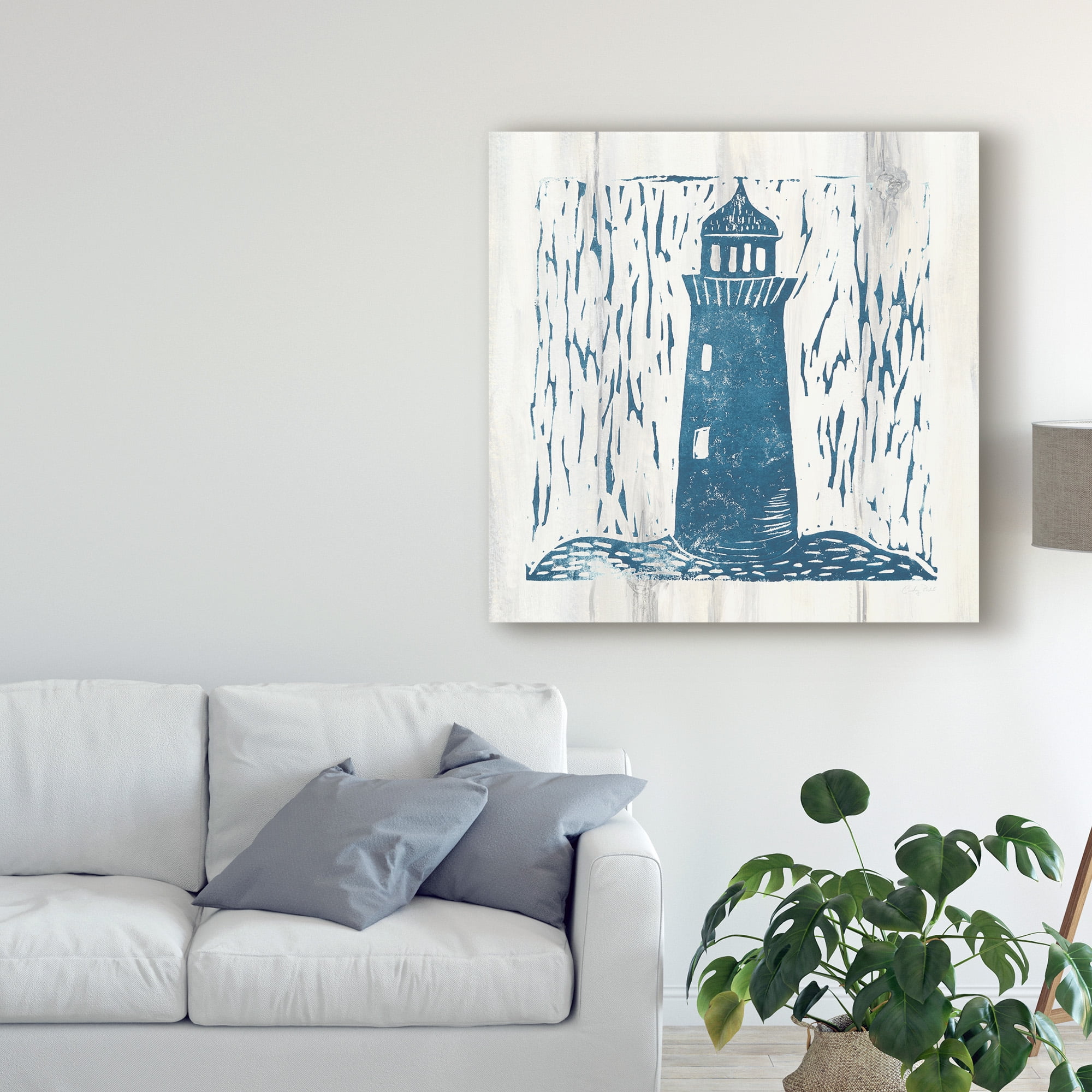 Trademark Fine Art 'Nautical Collage I On White Wood' Canvas Art by Courtney Prahl