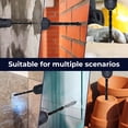 thumbnail image 6 of Ceramic Tile Drill Bit Set 7pcs, 3–12mm Multi-Size Four Blade Alloy Drill Bits, Hex Shank for Tile Brick Cement Wall, Wood Plastic Metal Drilling, 6 of 9