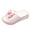 White, variant on Checkered Bow Pillow Slippers for Women Non Slip Quick Drying Shower Cloud Slides Thick Sole Bathroom Water Sandals Comfortable Indoor Outdoor