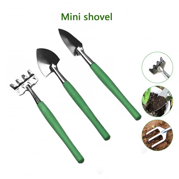 ACDANC Mini Gardening Tools And Supplies,Shovel for Loosening Soil In Flower Pots,Garden Shovels Hand Held,3 Pieces Mini Garden Tools Set,Cute Gardening Tools,Plant Potting Garden Tools