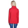 thumbnail image 2 of J. America B34128705 Chandail en Molleton à Col Bénitier pour Femmes, Rouge - Grand, 2 of 3
